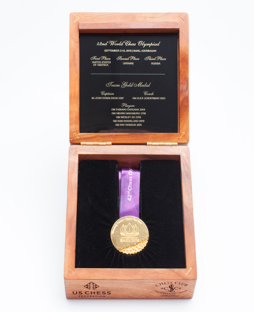 IM John Donaldson's Team Gold Medal from the 2016 Olympiad