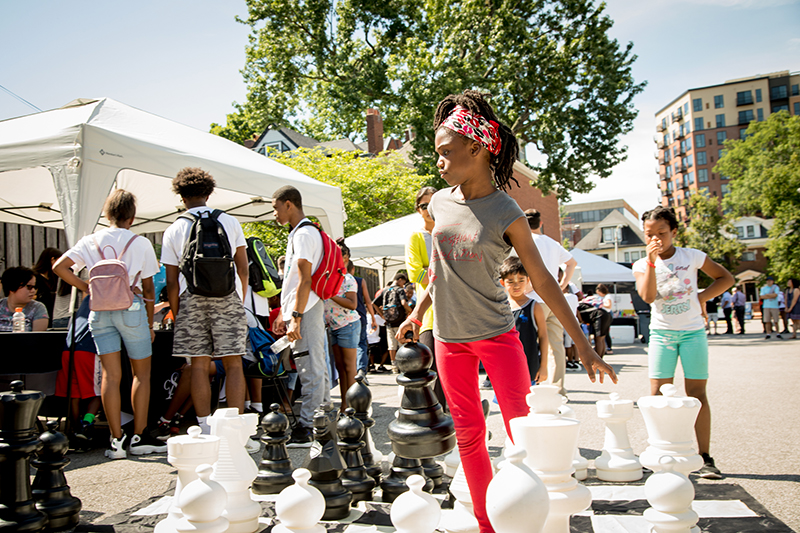 Children Playing Chess at the 10th Anniversary Celebration of the Saint Louis Chess Club