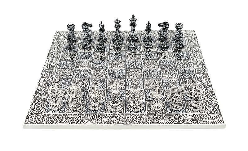 Mr Doodle, Graffiti Spaghetti Chess Set, 2018