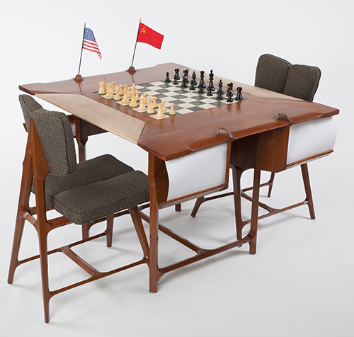 Chess Table from the 1966 Havana, Cuba, Chess Olympiad