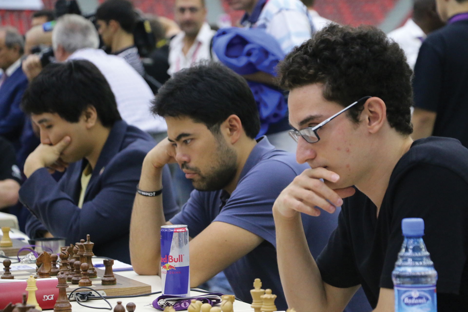 GMs Wesley So, Hikaru Nakamura, and Fabiano Caruana Compete in the 2016 Baku, Azerbaijan, Chess Olympiad