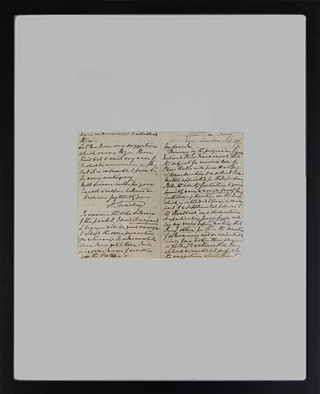 Staunton Handwritten Letter, 1857